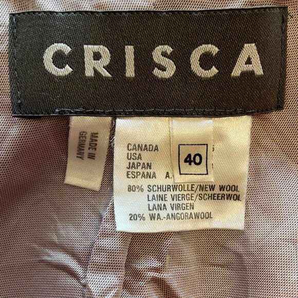 Crisca - 100% Wool Double-Breasted Blazer - with 🍒! - Picture 8 of 12